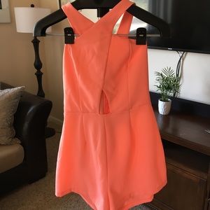 Coral Romper Never worn